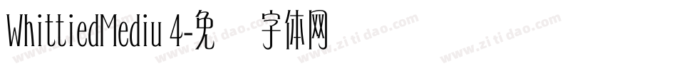 WhittiedMediu 4字体转换